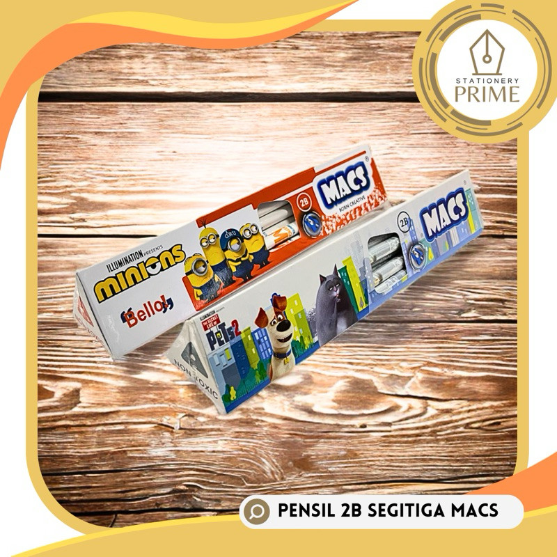 

Pensil 2B Segitiga MACS (Isi 12 pcs)