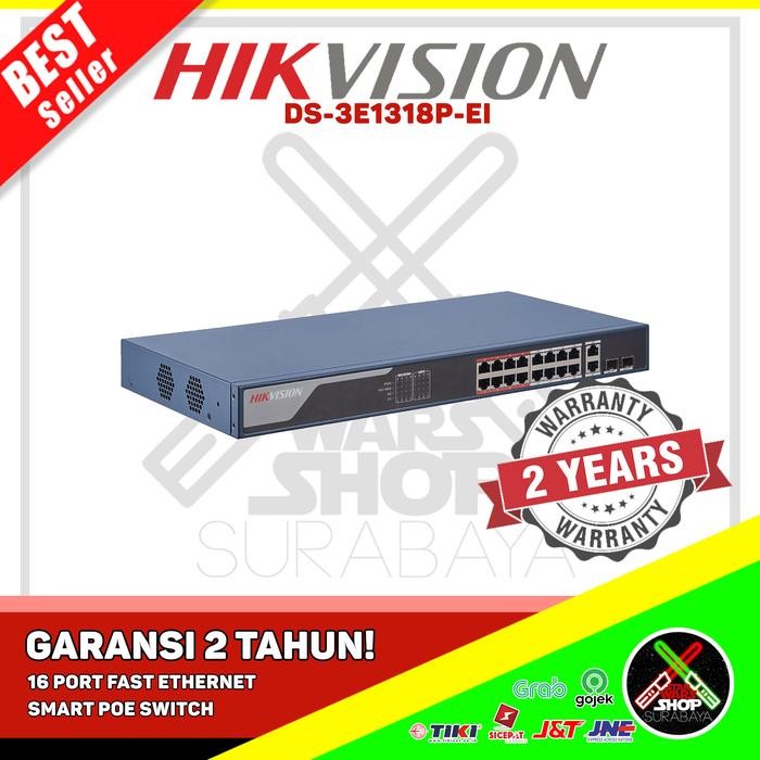 DS-3E131P-EI - HIKVISION SMART POE SWITCH 16 PORT