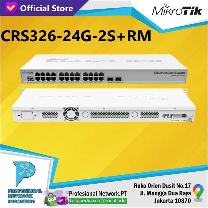 Mikrotik CRS326-24G-2S+RM RouterBoard CRS326-24G-2S+RM