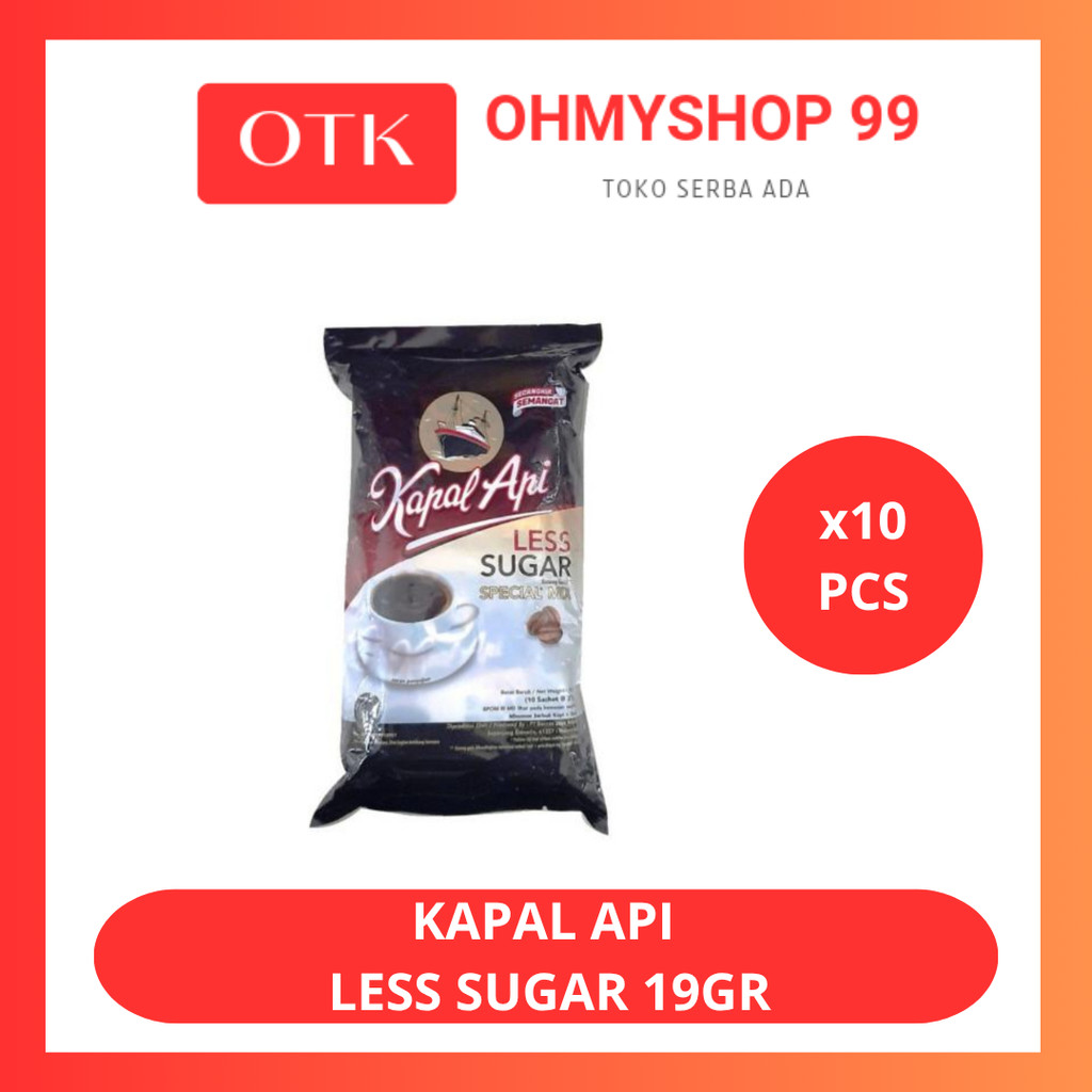 

Kopi Kapal Api Less Sugar 19gr - 10pcs