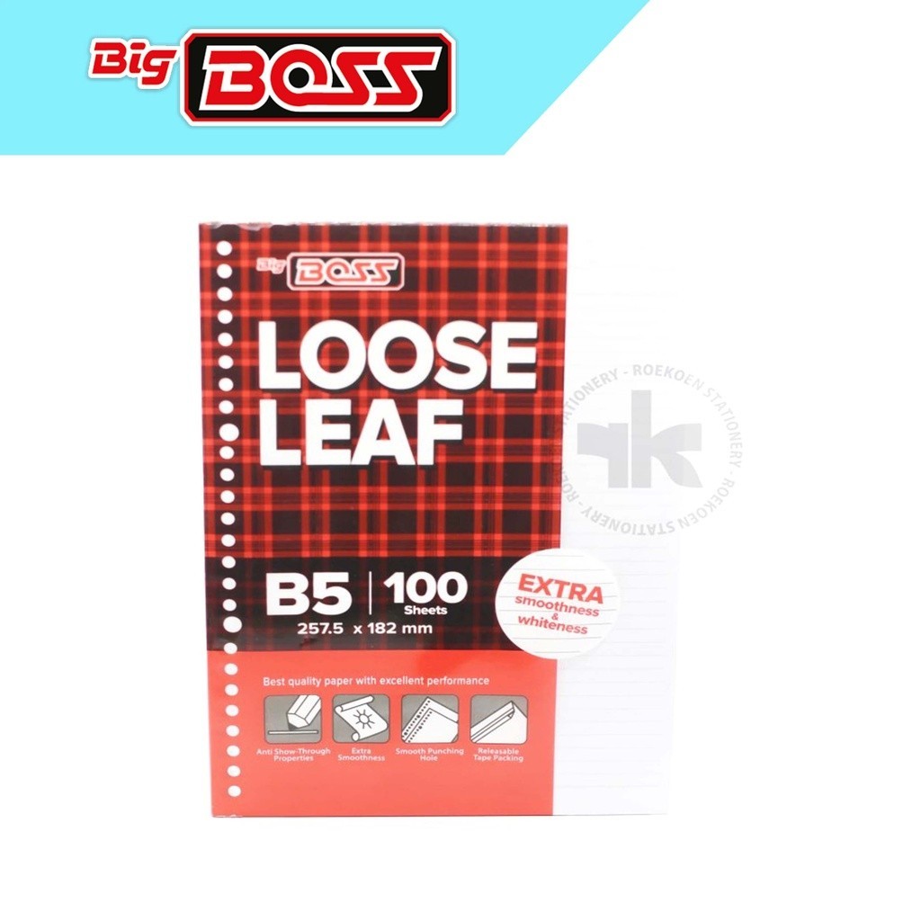 

Big Boss Loose Leaf B5 Garis v100 Putih