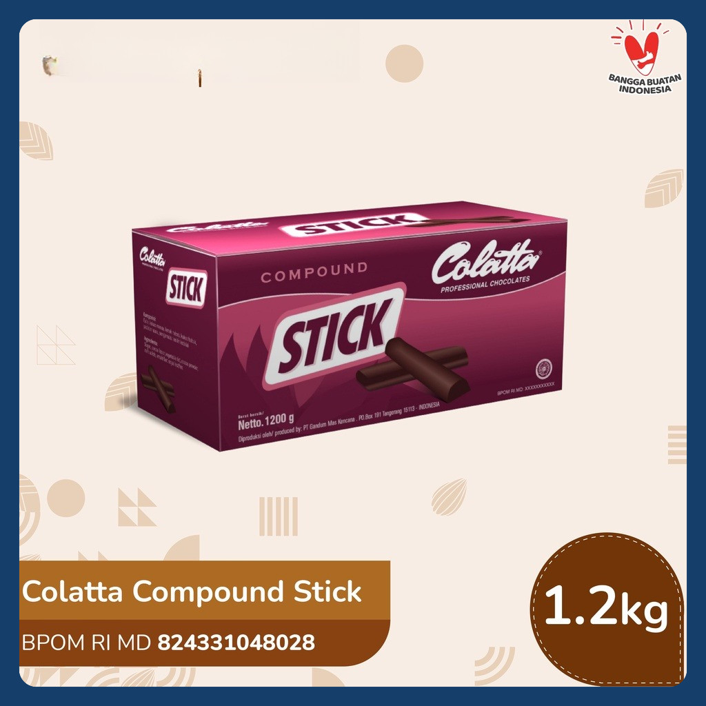 

Colatta Compound Chocolate Stick - Coklat Batang Stik 1.2Kg