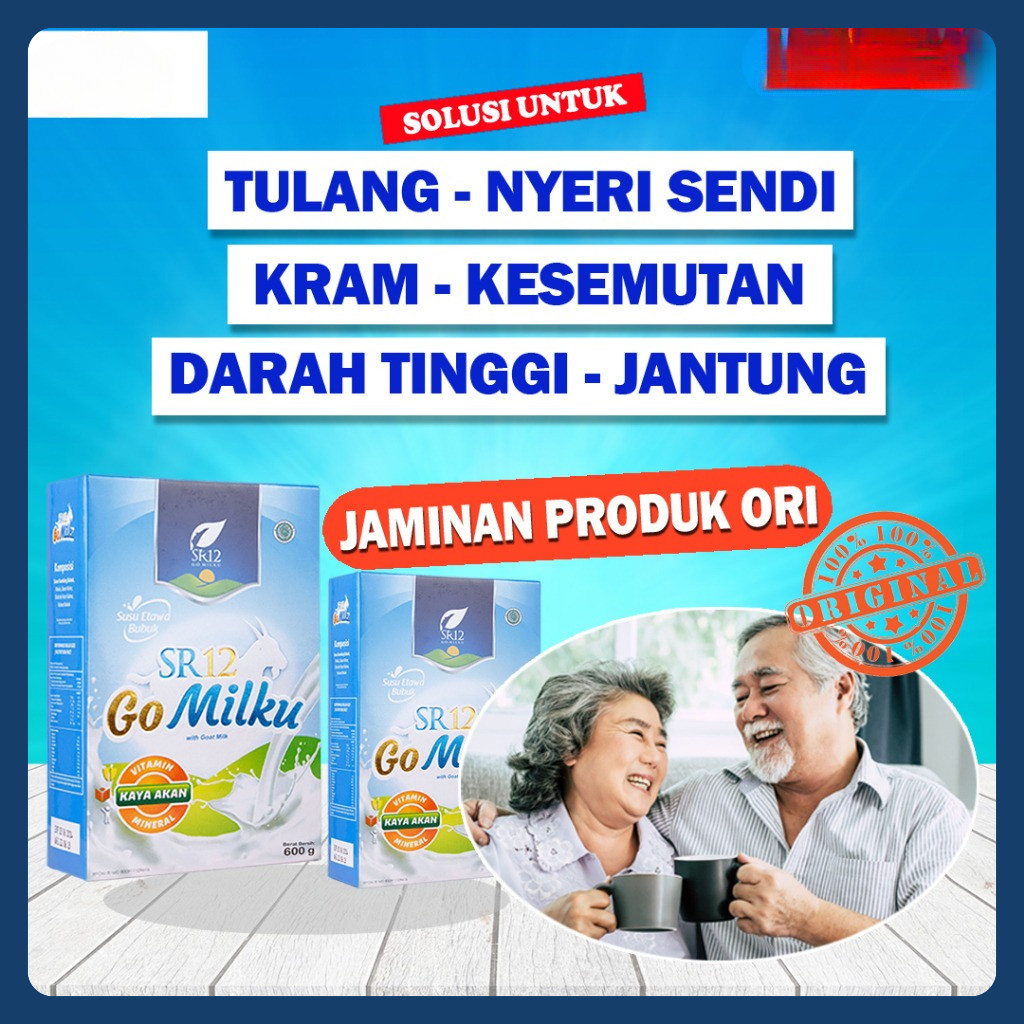 

Gomilku SR12 - Susu Kambing Etawa Untuk Tulang Asam Urat Nyeri Sendi 600gr