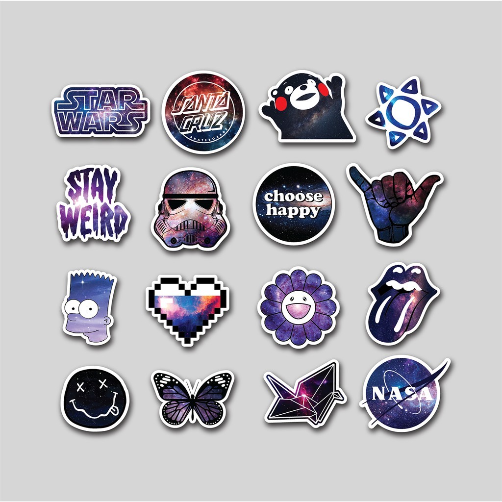 

Sticker Pack Galaxy | Sticker Tumblr | Stiker Laptop Koper Helm