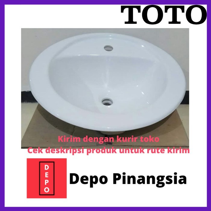 Wastafel TOTO L521V3 komplit kran dingin