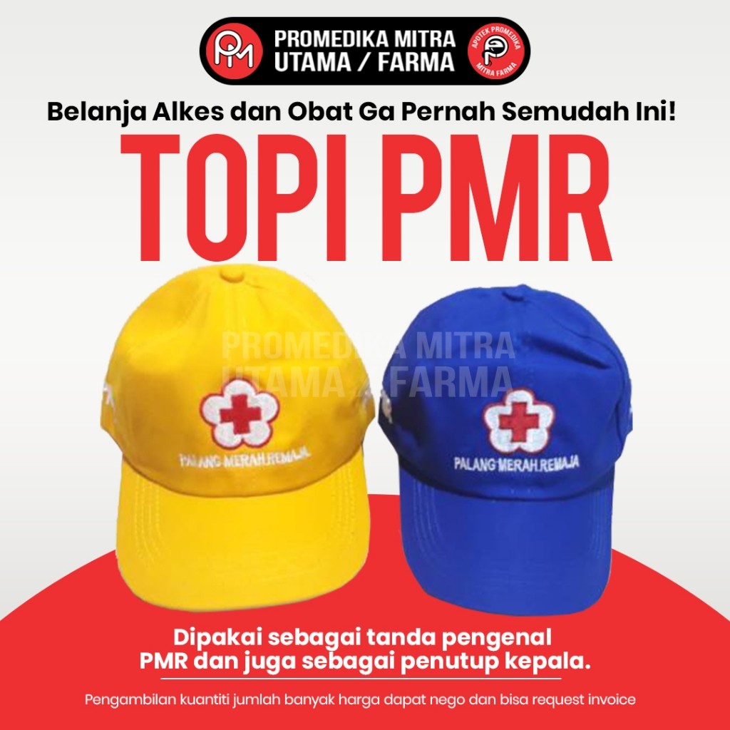 TOPI PMR | Perlengkapan PMR | Topi PMR tersedia dalam 2 varian warna