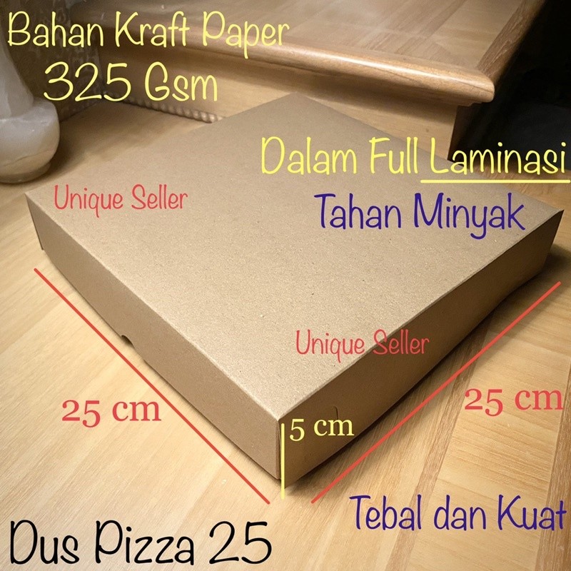 

Dus Box Kotak Pizza 25x25x5 Kraft 325 Gsm / Dus Box Kotak Hampers 25x25x5 / Dus Box Kotak Coklat 25 x 25 x 5 / Dus Box Kotak Packaging Olshop 25x25 x 5 / Dus Box Kotak Kue 25x25x5 Kraft MINIMAL 10 PCS