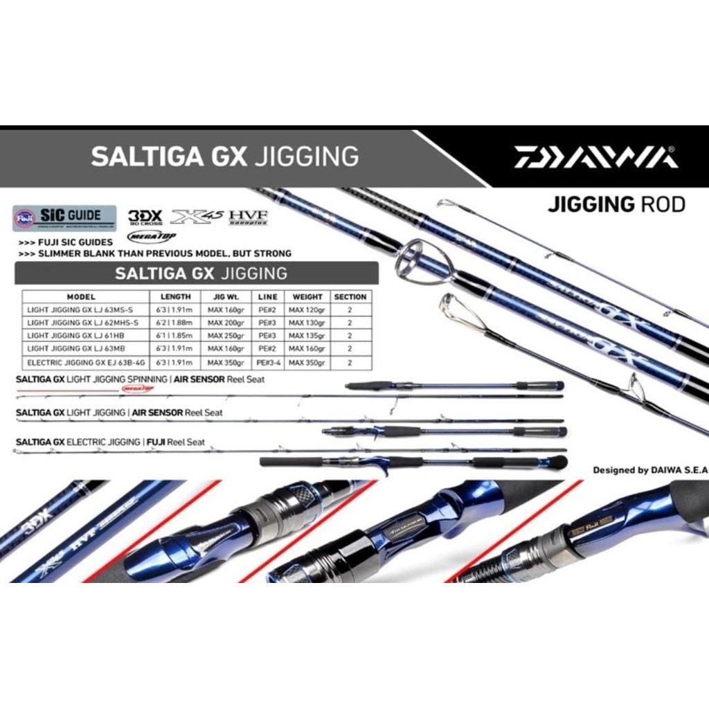 JORAN DAIWA SALTIGA GX LJ (LIGHT JIGGING)