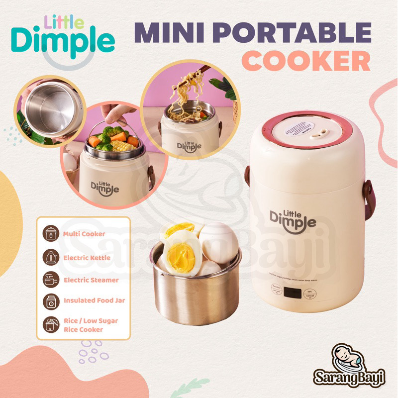 Little Dimple Mini Portable Cooker MEC 838 / Alat Masak Multifungsi Mpasi Bayi | Multicooker Cooker 