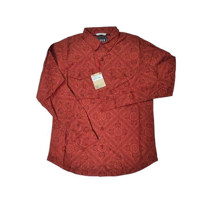 Baju Kemeja Panjang Batik EIGER H401 Peasley 1989 Red - Terr, XXL