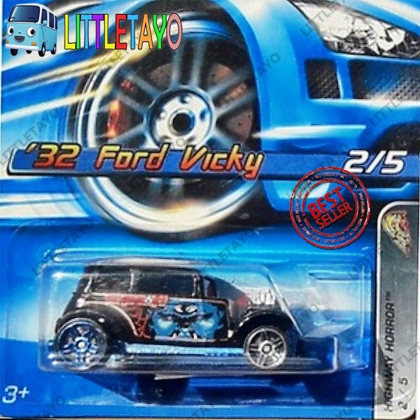 HOTWHEELS 32 FORD VICKY 2009 BIRU 2006 HIAM - CLASSIC OLDSCHOOL MUSCLE RIP ROD