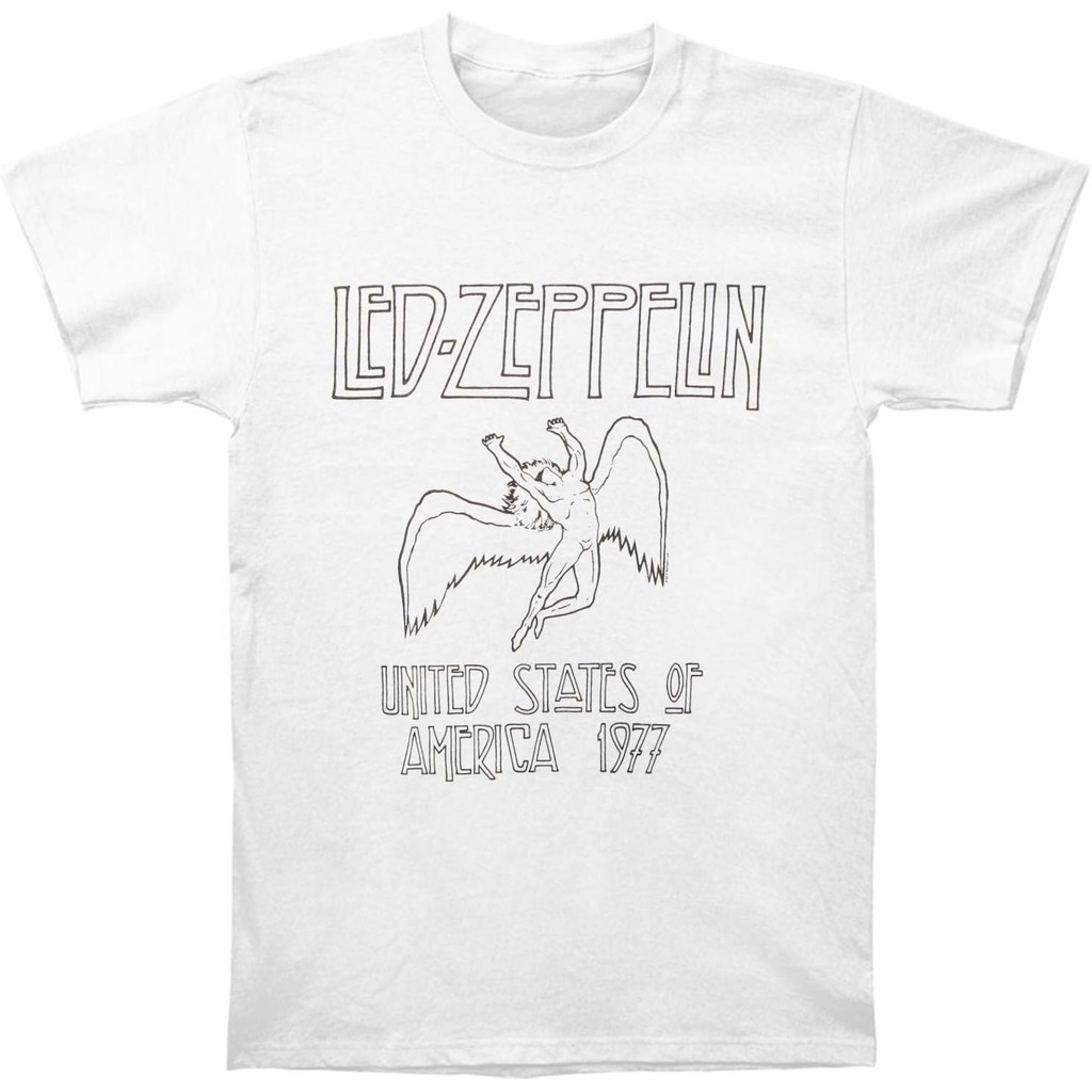 Baju Kaos  Led Zeppelin USA 77 T-Shirt