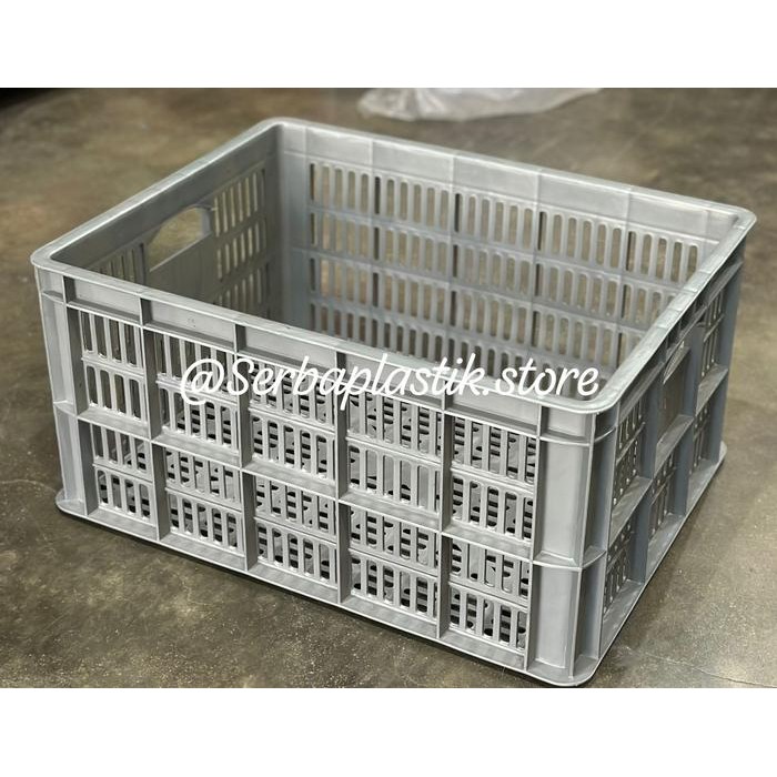 

Krat kontainer container abu box keranjang industri perkakas sparepart - 53cmx41cmx26cm