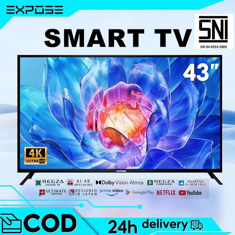 TV Android 43 inch Smart TV 32 inch Televisi LED 1080P TV WIFI Televisi 5 tahun garansi