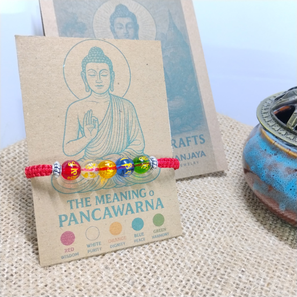 Gelang Pancawarna Mantra – Om Mani Padme Hum GL-103