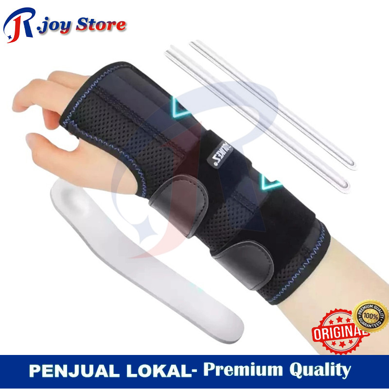 R.joy - Pengikat Pergelangan Tangan Olahraga untuk Sindrom Saluran Karpal, dengan Penyangga Baja Fle