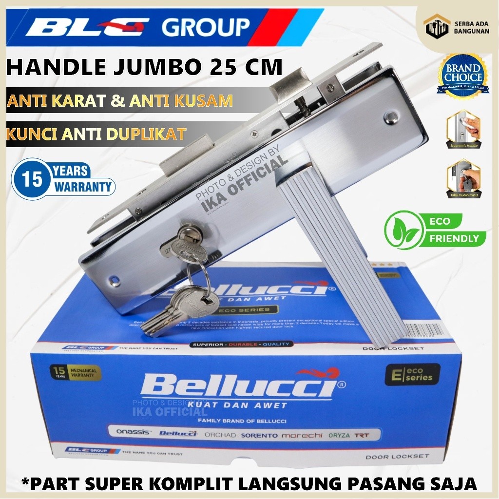 SAB Kunci Pintu Besar Bellucci E86 NP Handle Pintu Bellucci ECO SERIES / Kunci Bellucci tiger NP / K