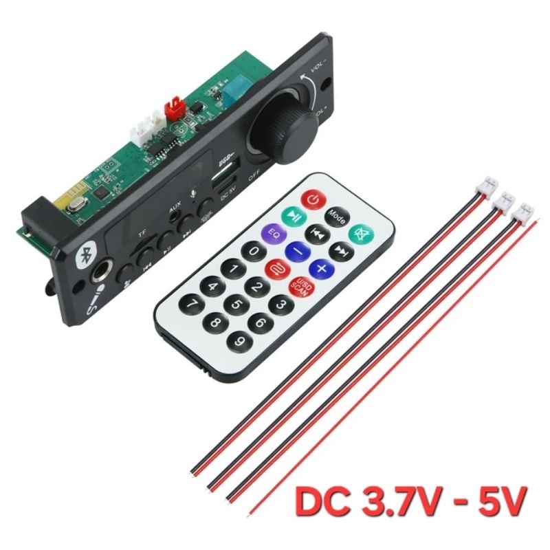 Modul Amplifier Stereo Mp3 Player Karaoke Bluetooth DC 5V 2X3W 6W terlaris