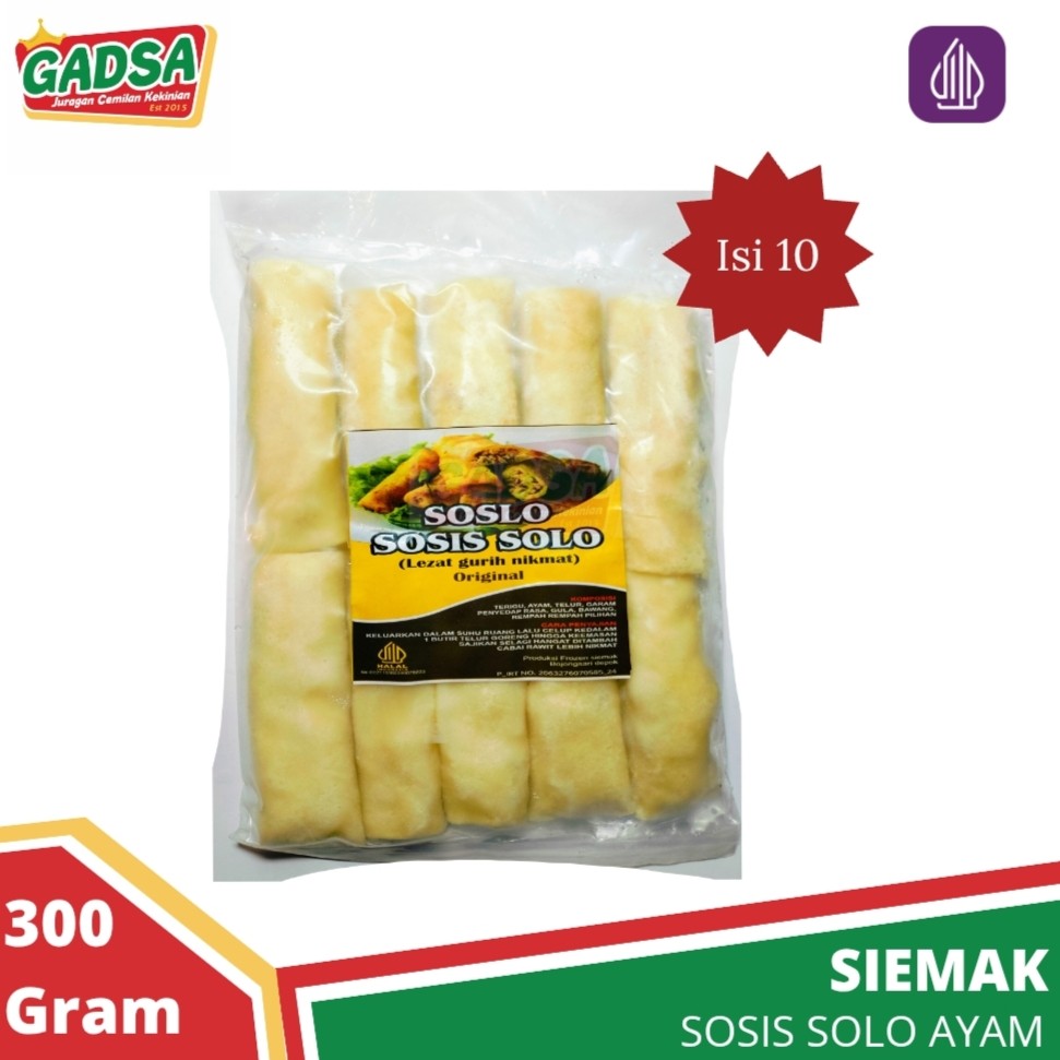 

Sosis Solo isi Ayam 10 pcs
