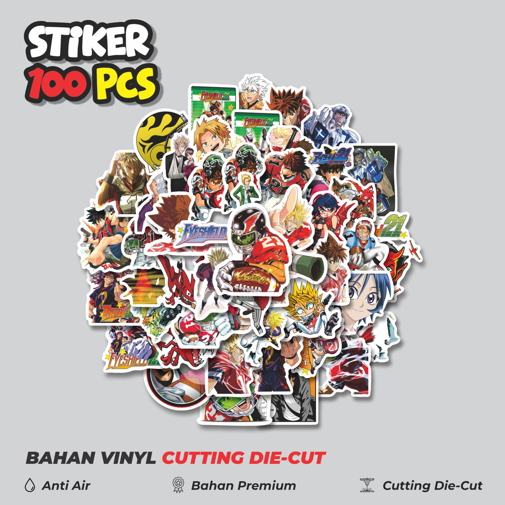 

Terbaru! 50 pcs Sticker Anime Eyeshiel 21 (Aishīrudo) Dekorasi Lucu Kreatif untuk Notebook, Skateboard, HP