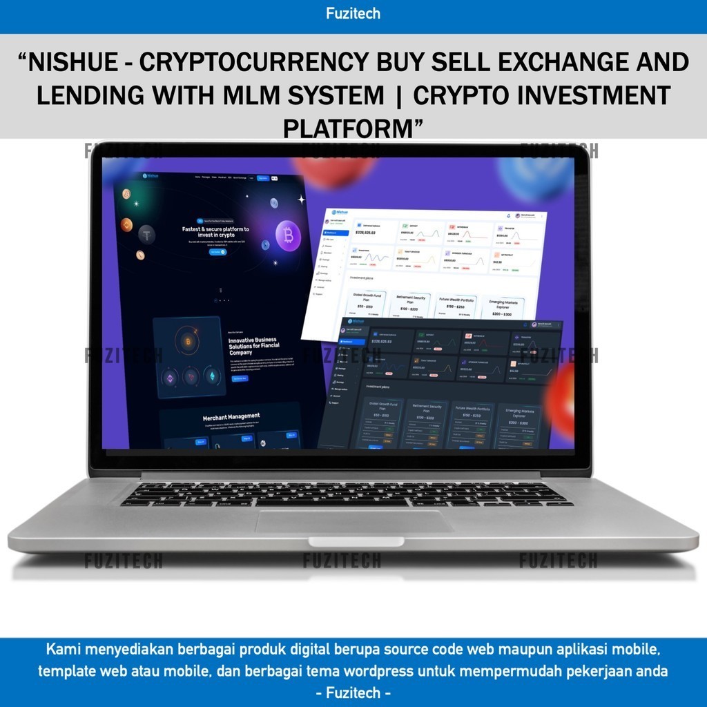 SOURCE CODE APLIKASI WEB NISHUE - CRYPTOCURRENCY BUY SELL EXCHANGE AND LENDING WITH MLM SYSTEM | CRY