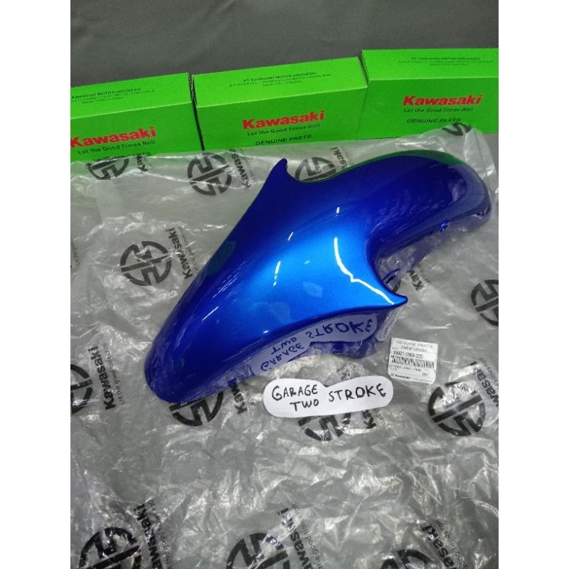 SPAKBOR DEPAN NINJA R NINJA SS NINJA KIS WARNA BIRU 35001-0063-20D ORIGINAL
