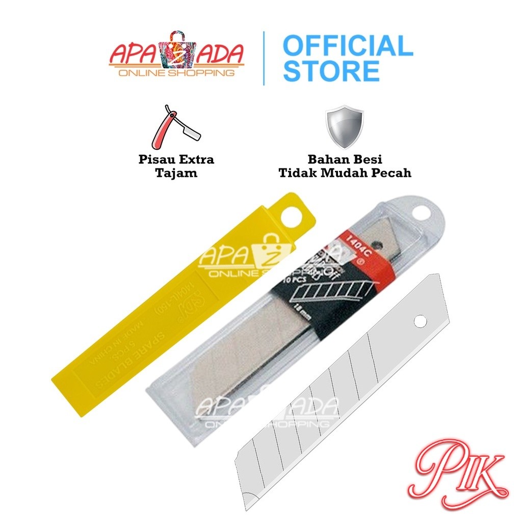 

Isi Cutter L-150 SDI [1 Tube - 5 Pcs Pisau] / Cutter Besar L-150 Cutter Refill 1404C