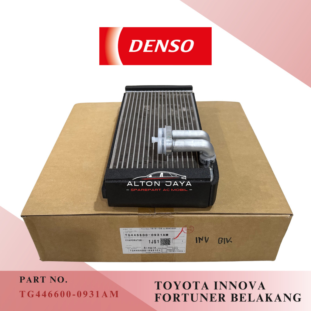 EVAPORATOR AC MOBIL TOYOTA INNOVA FORTUNER BELAKANG DENSO ASLI