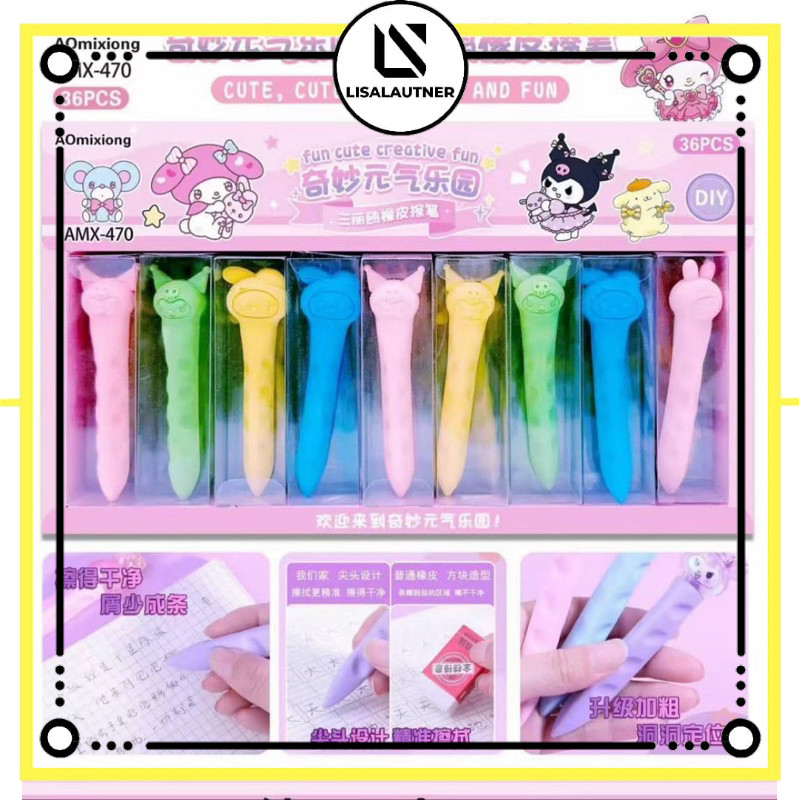 

penghapus sanrio penghapus pensil anak penghapus karet motip sanrio