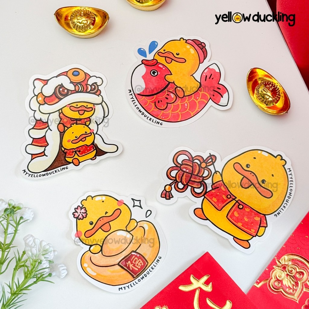 

STICKER JUMBO - ITIK CNY - STICKER JOURNALING - STIKER JOURNAL PLANNER