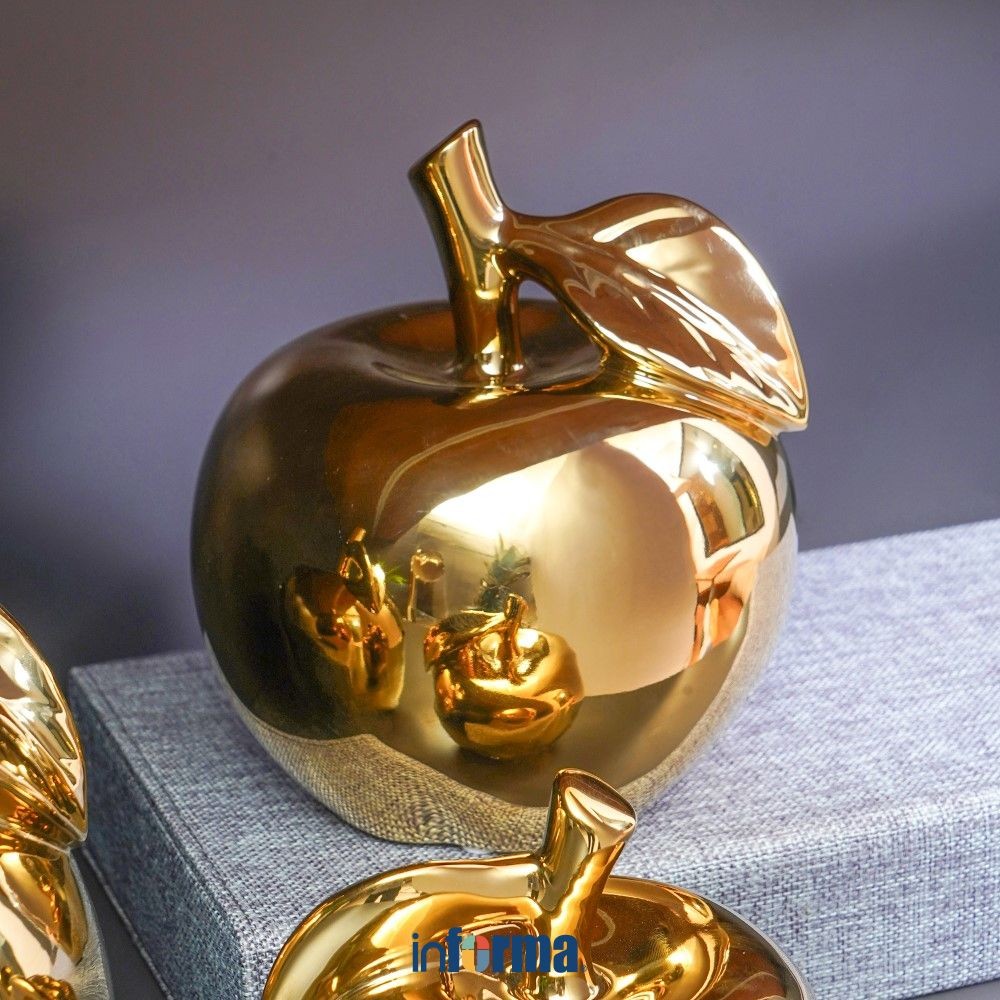Informa Patung Miniatur Dekorasi Apel L6 Pajangan Meja Aesthetic Home Decor Hiasan Rumah Unik Dekora