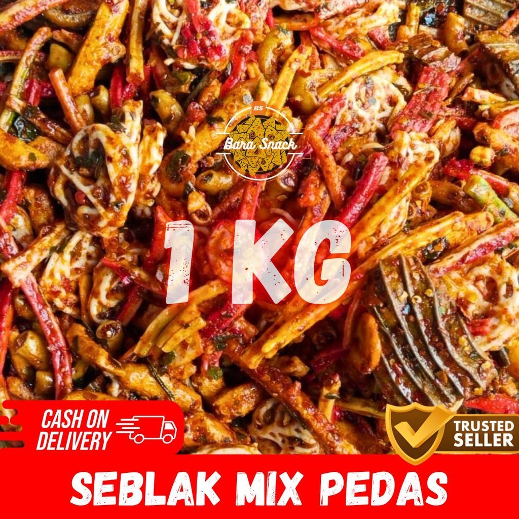 

[ 1KG ] Kerupuk Seblak Mix Super Pedas / Seblak Campur Pedas / Camilan Snack Kiloan Murah