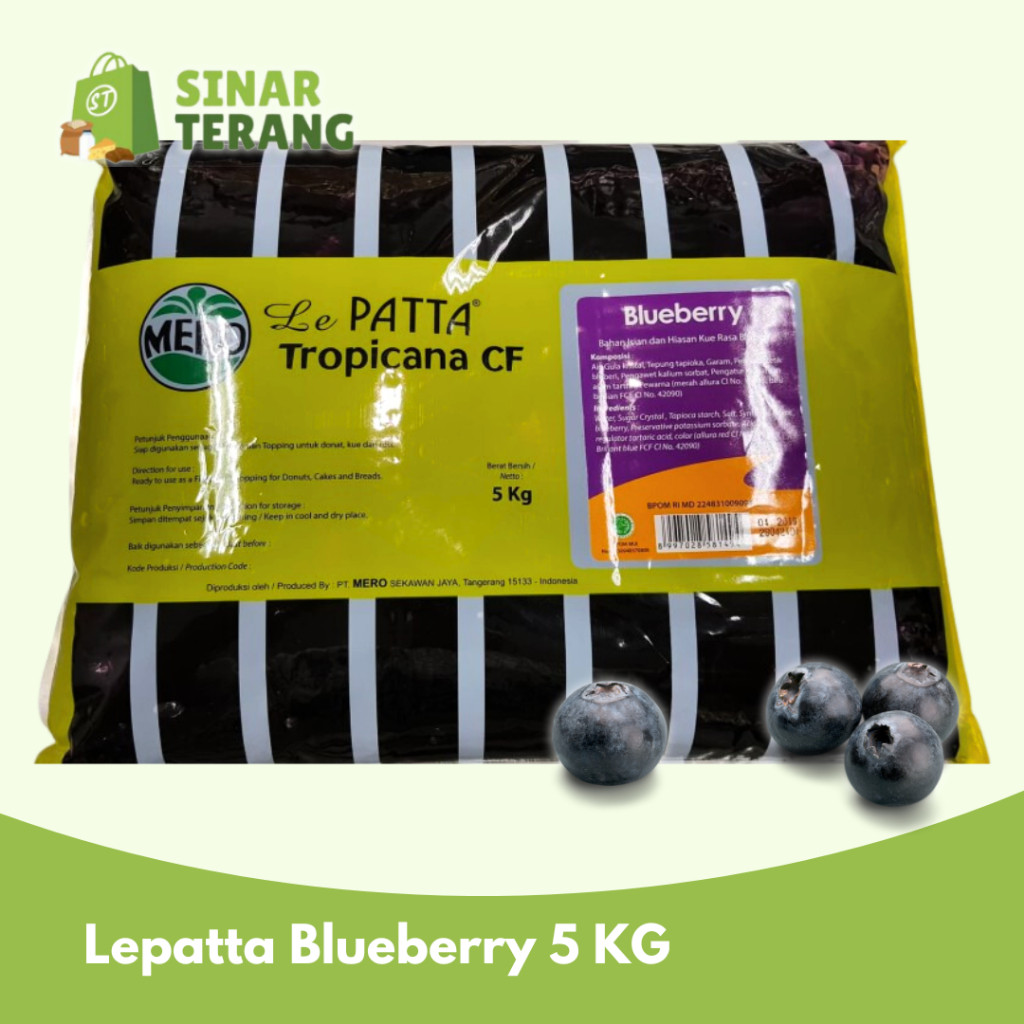 

NEW Selai Lepatta Tropicana CF Blueberry lepata 5 KG PREMIUM