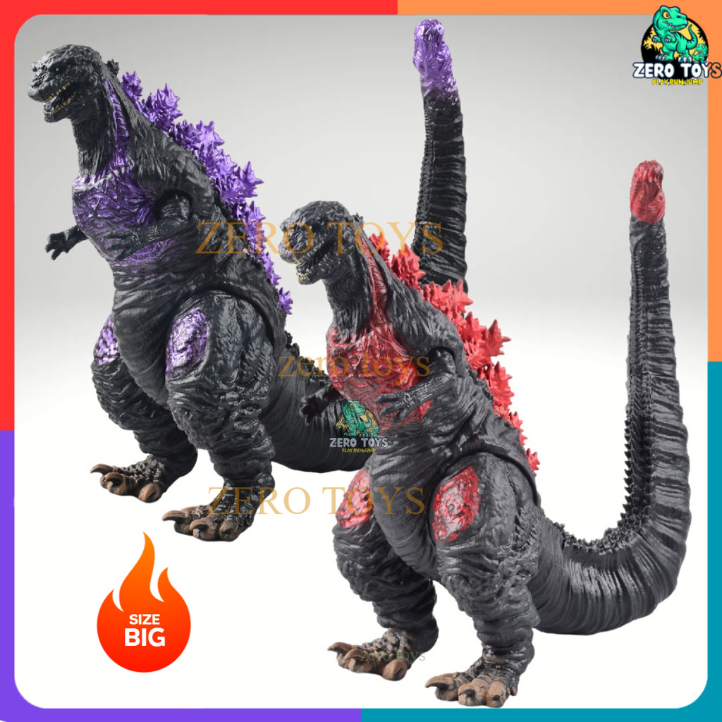 Action Figure Godzilla Jumbo Merah  Figur Mainan Shin Godzila Kong Kaiju Monster 25cm