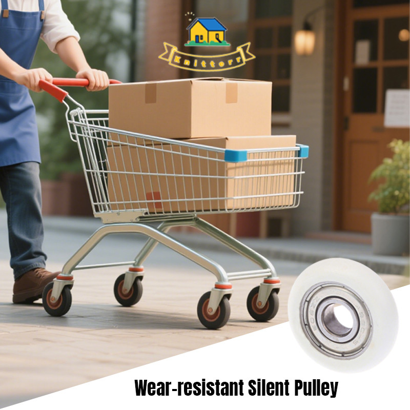 Roda Pintu Geser Kamar Mandi Pintu Kaca Jendela Pintu Geser Katrol Halus Tahan Aus Knitterr