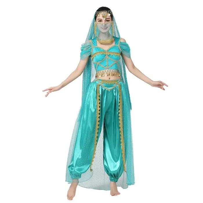 Adagio - Kostum Putri Jasmine - Belly Dance Haloween Party Costume Princess 1001 nights Arabian Dres