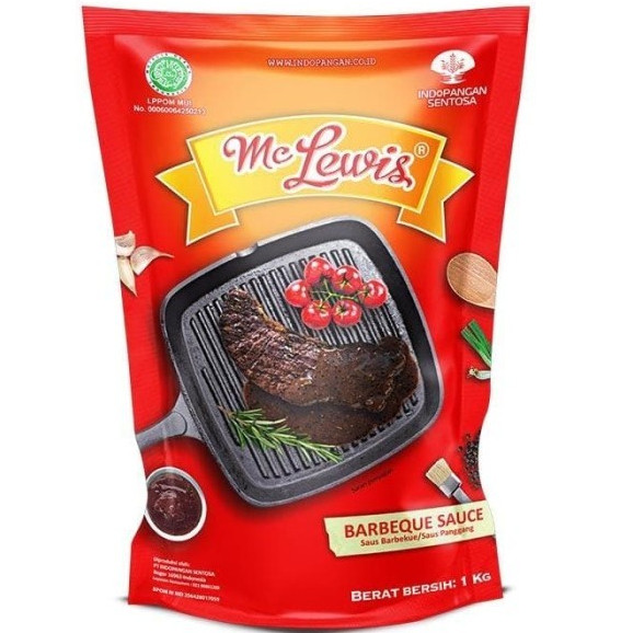 

mc lewis saus barbeque sauce bbq 1 kg