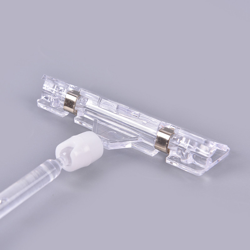 

Plastic Shelf Clamp Price Label Tag Advertising Clips Holders Sign Display