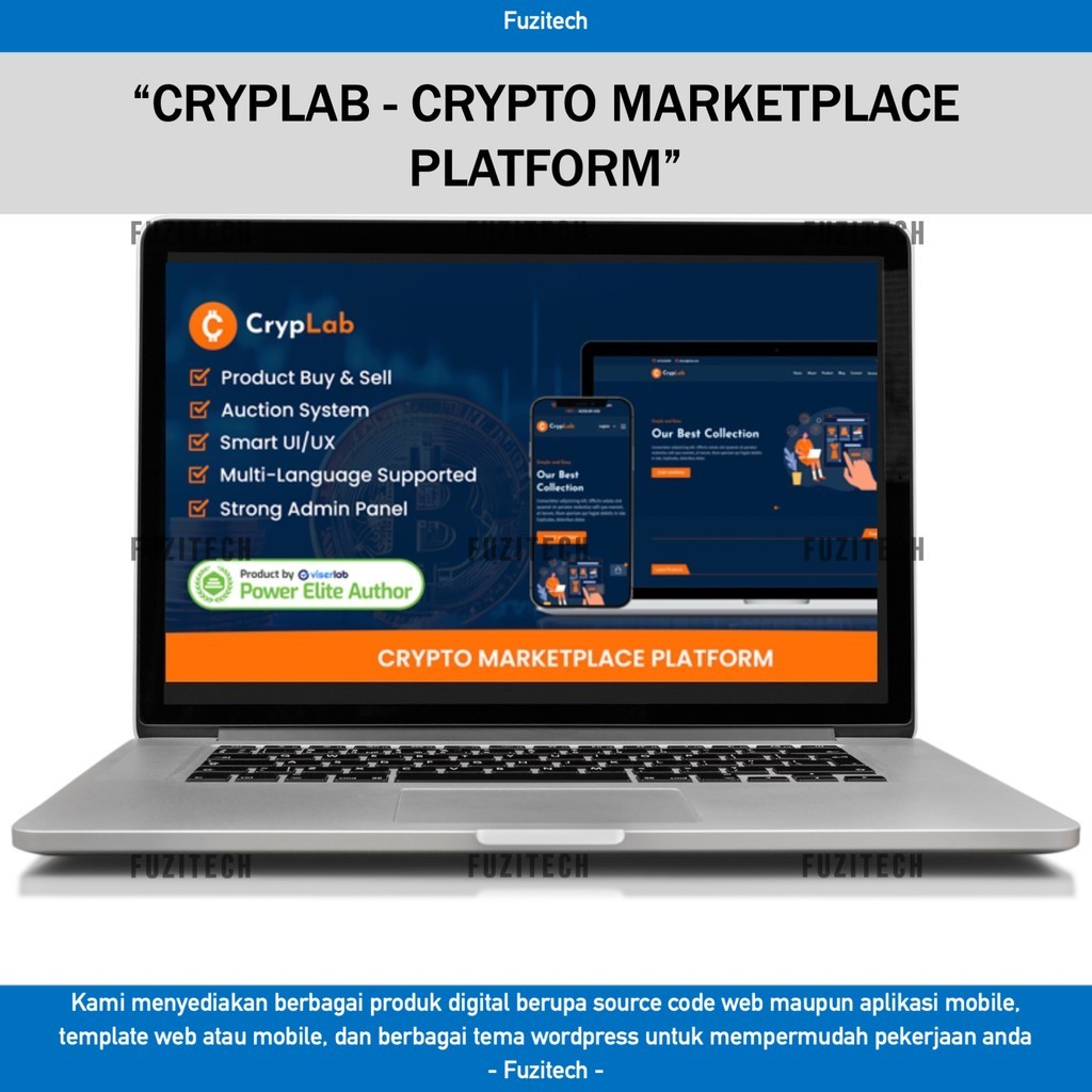 SOURCE CODE APLIKASI WEB CRYPLAB - CRYPTO MARKETPLACE PLATFORM D318 FUZITECH