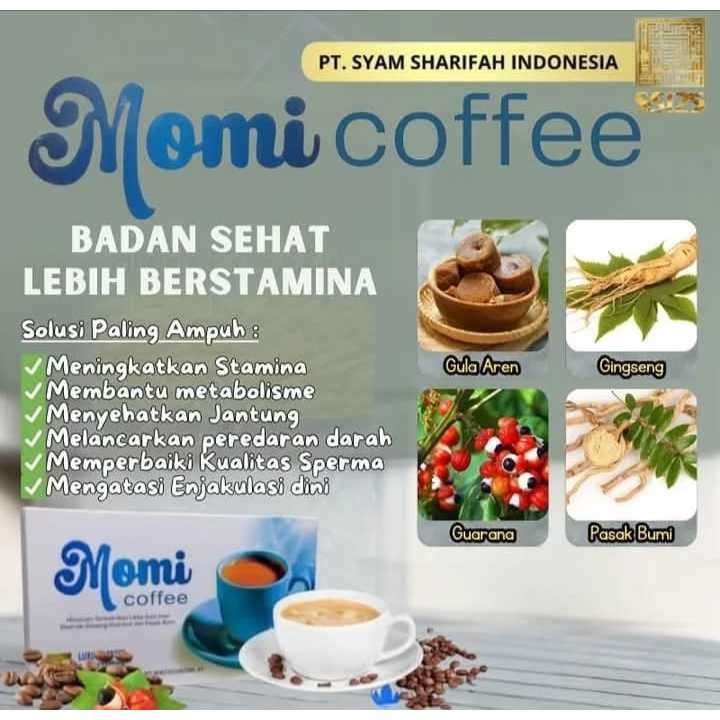 

Momi Coffee 1 Box Isi 5 Sachet Original Kopi Kesehatan Pria Dan Wanita