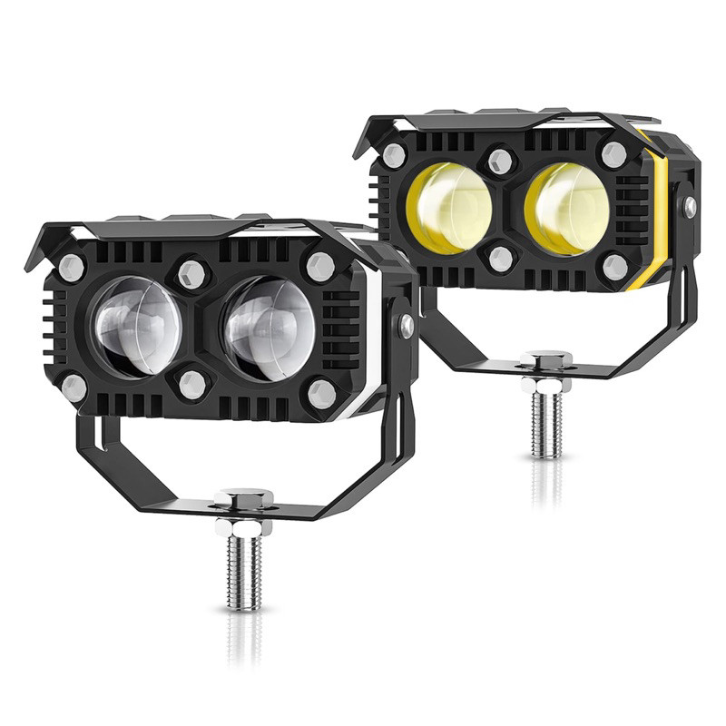 Lampu Tembak SQL LED 2 Mata + Demon 2 Warna 4 Mode