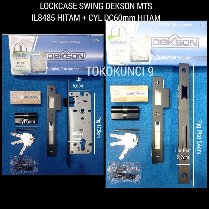 Lockcase Swing Hitam Dekson IL8485 Hitam + DC60mm Black - IL8485