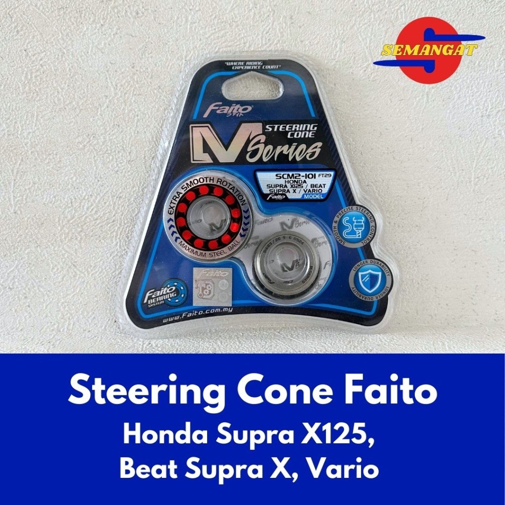 Bearing Komstir Faito M-Series (V2) Extra Smooth Rotation Honda Supra X125, Beat Supra X, Vario Stee