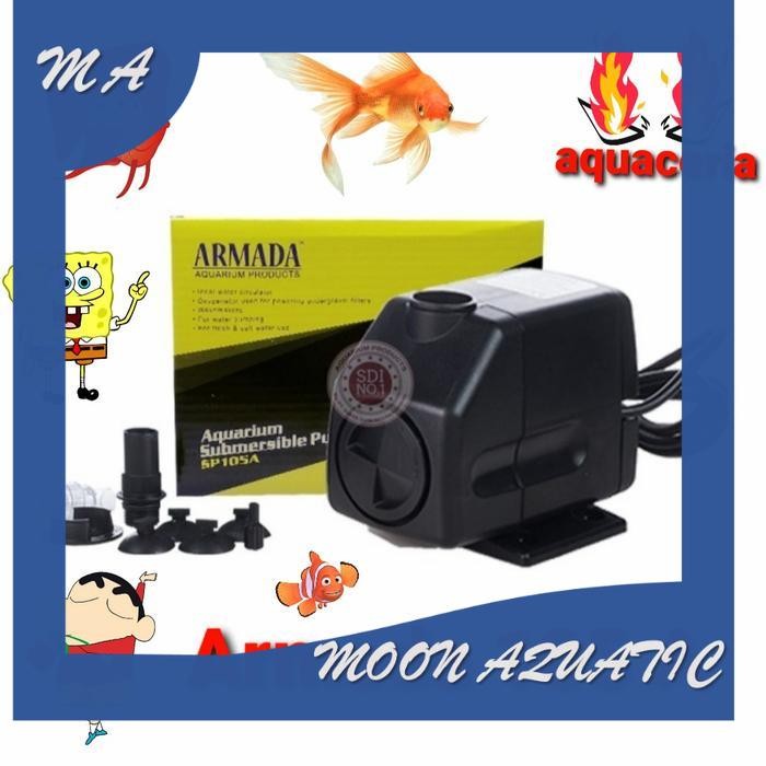 ARMADA SP 105 A pompa celup aquarium kolam hidroponik pompa celup air