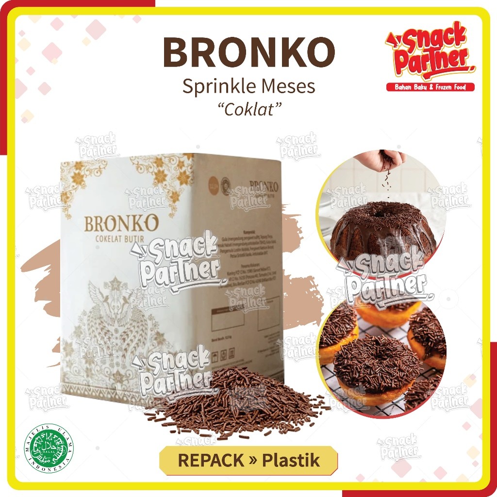 

BRONKO | MESES STAR 100 250 500 GR / 1 KG - Meises / Sprinkle Coklat - Topping Taburan Donut Roti Kue Cake Chocolate - Timbangan Kiloan Springkle Chocorice Holden Ceres