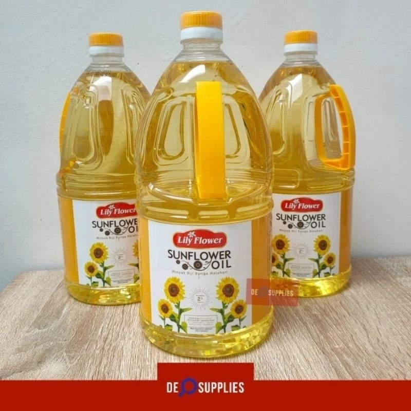 

Lily Flower Minyak Sunflower Oil 2L - Sun Flower Biji Bunga Matahari