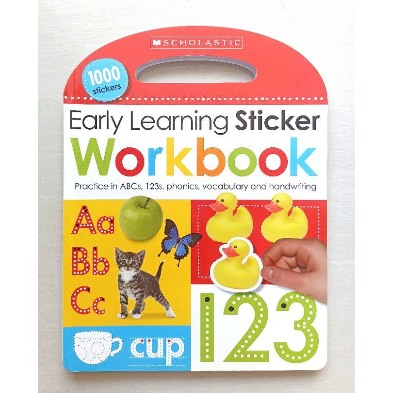 

Scholastic Early Learners: Early Learning Sticker Workbook (includes 1000 stickers)
