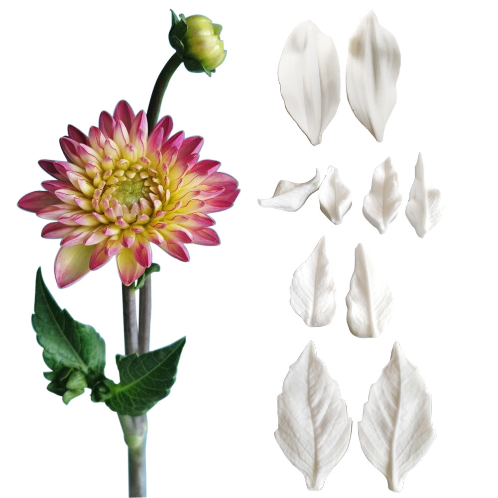 

NEW 2pcs/set Dahlia Silicone Mold DIY Pastry Cake Fondant Mould Dessert Chocolate Clay Decoration Kitchen Bake Tool M2884