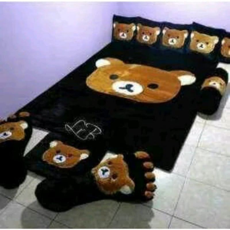 KOWASHOP Surpet Karakter Bulu Rasfur Tebal - Kasur Bulu Rasfur Motif Karakter - Surpet Kasur Karakte