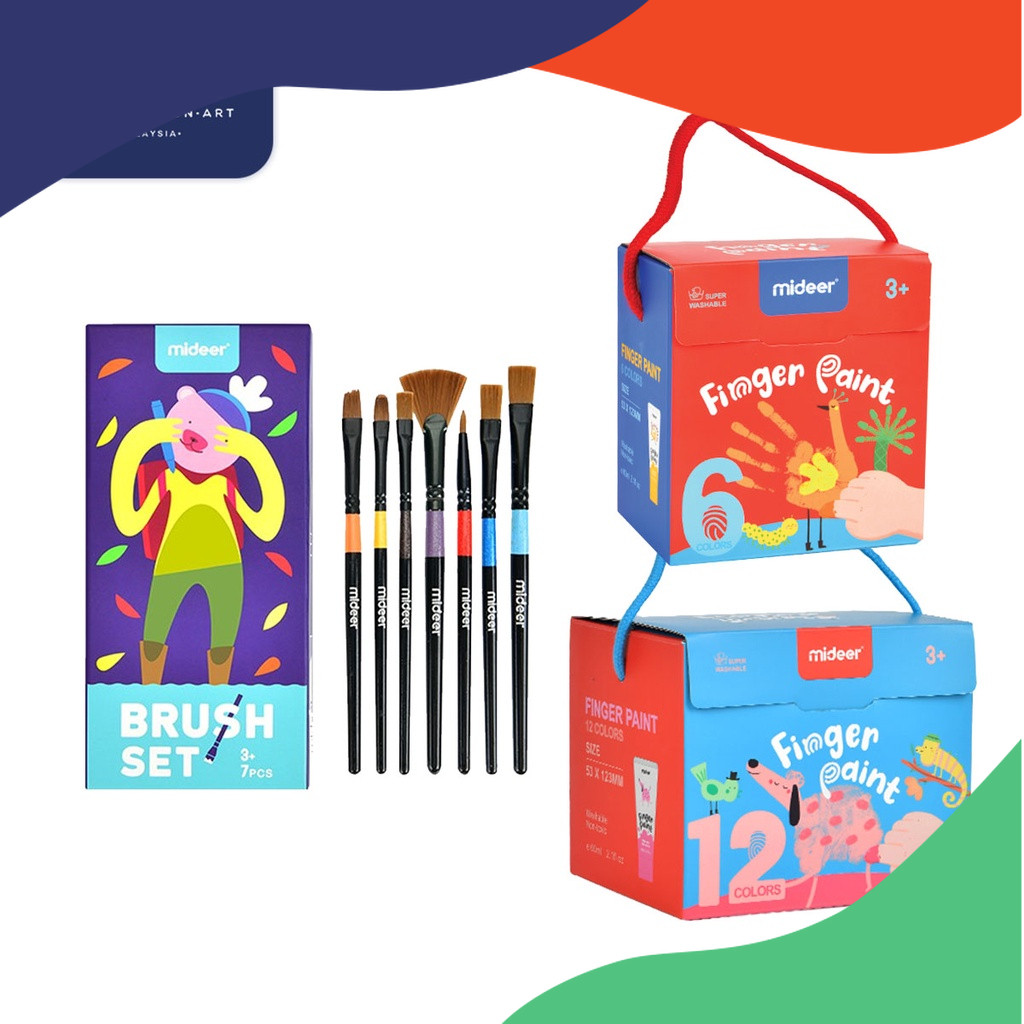 

COD Mideer Washable Finger Paint Non Toxic Hand Painting Cat Tangan Anak Mideer SALE